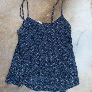 Wilfred XS blue and white pattern tank top. $15